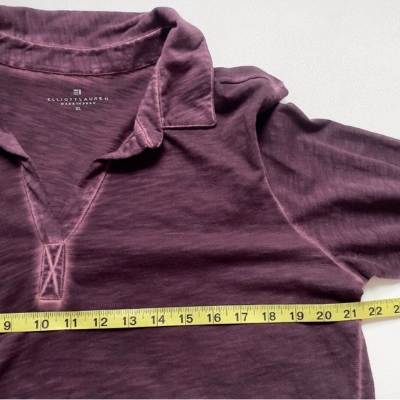 Elliott Lauren Merlot Long Sleeve Top - Picture 4 of 6